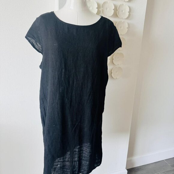 Black Linen Dress from Greece - Picture 2 of 4
